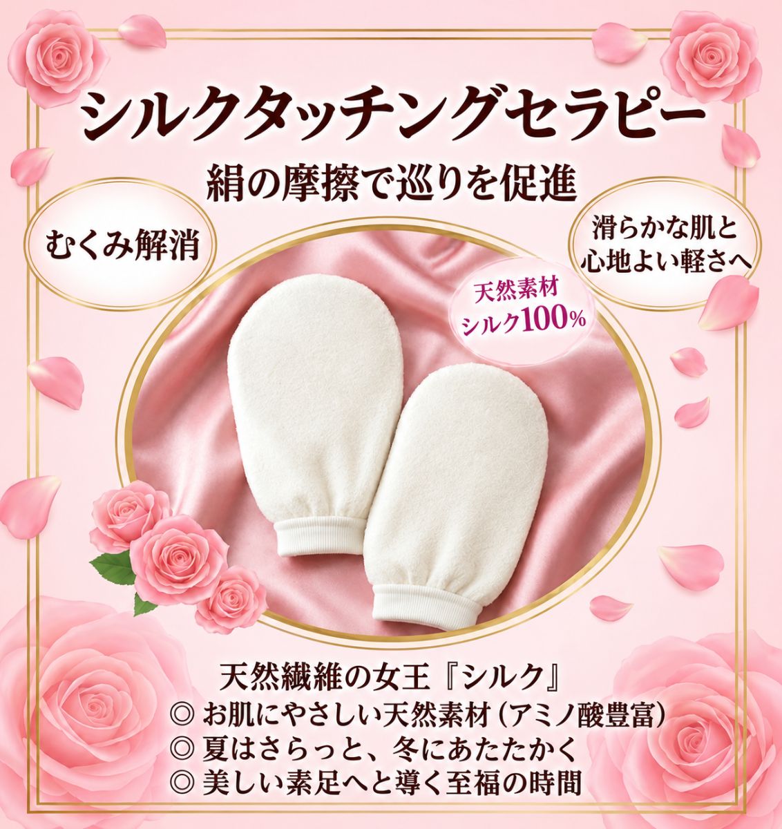 シルクタッチングセラピー専用グローブ 1枚